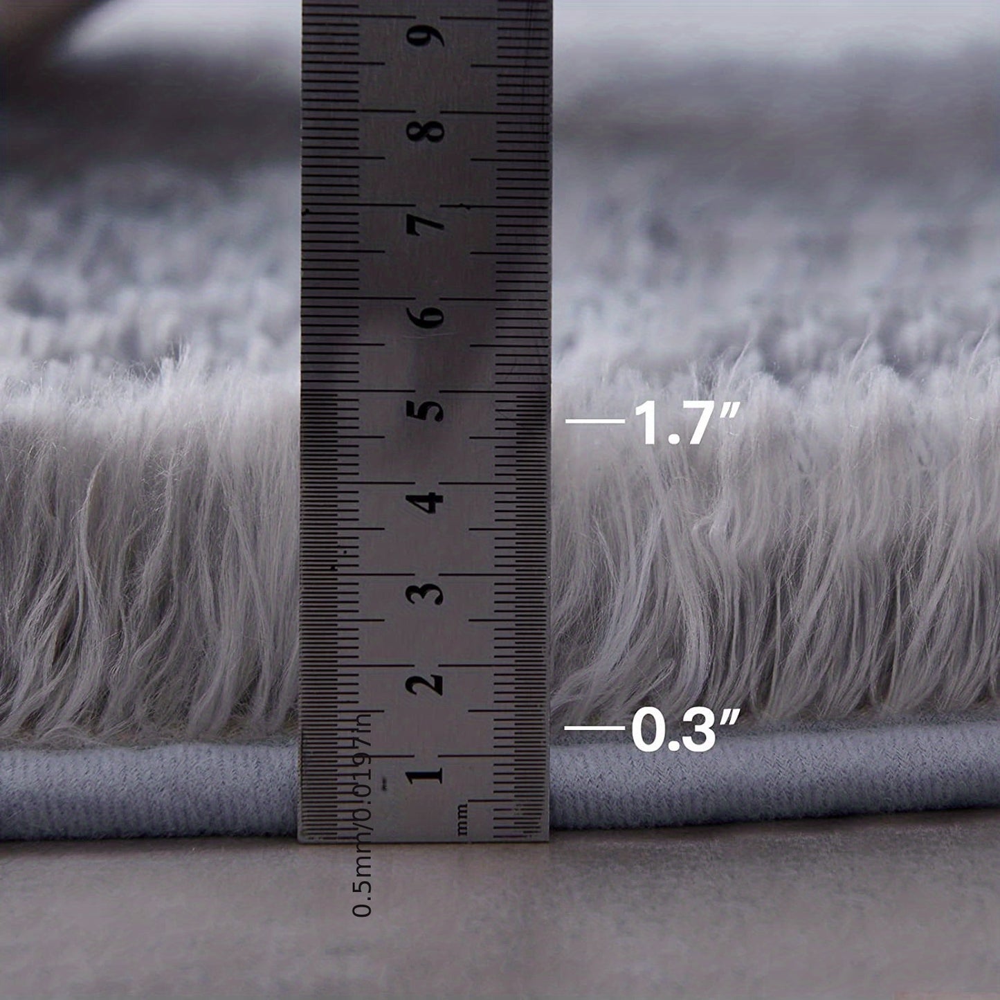 1pc, Soft and Fluffy Round Rug for Bedroom