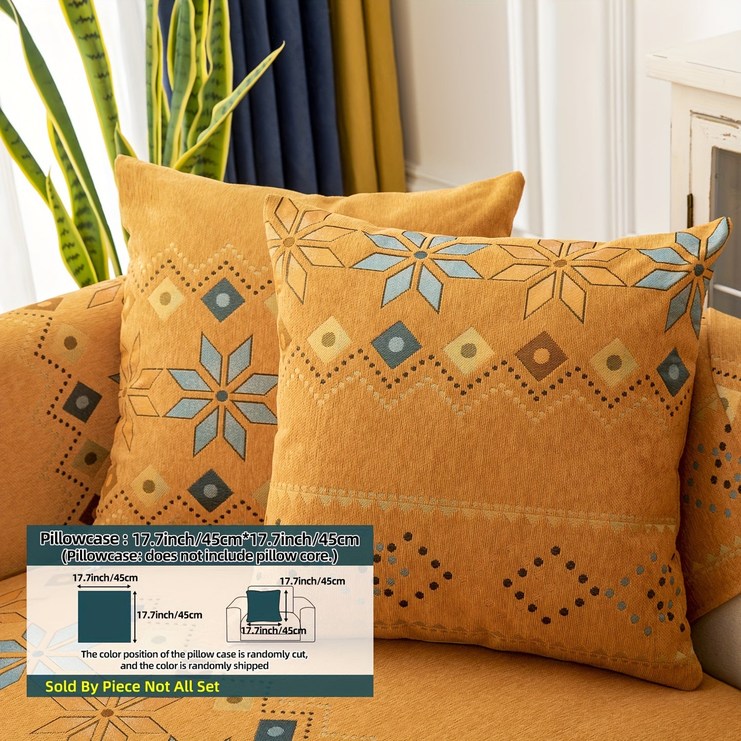 1PC Stylish Bohemian Chenille Sofa Slipcover - Universal All-Season Furniture Protector with Soft Brushed Microfiber, Stain-Resistant, Easy Slip-On Design, and Machine Washable for Bedroom, Office, Living Room, and Home Decor