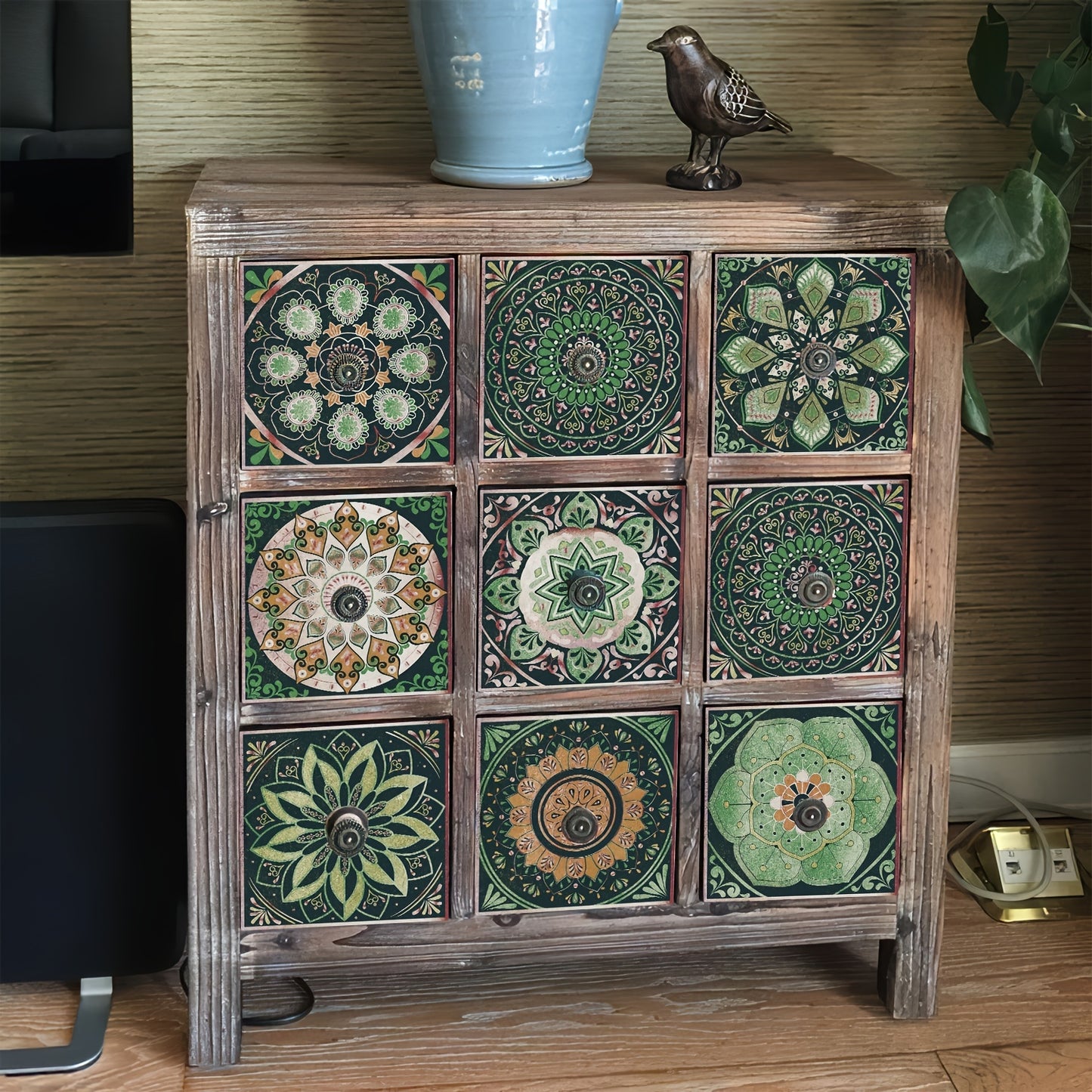 24pcs Retro Mandala Wall Stickers