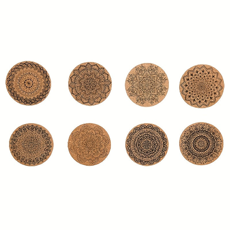 8PCS Premium Cork Coasters