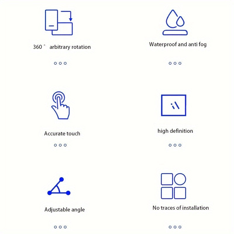 Waterproof and Anti-fog Mobile Phone Case for Bathroom Shower Phone Holder Waterproof 360 Rotation Can Be Touched Shower Phone Stand Case Mount for Bathroom Batheub Kitchen Wall Compatible with IPhone 14 13 12 11 Pro Max XS X