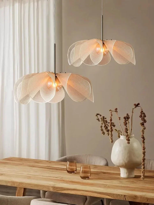 Nordic Fabric Flower Pendant Light