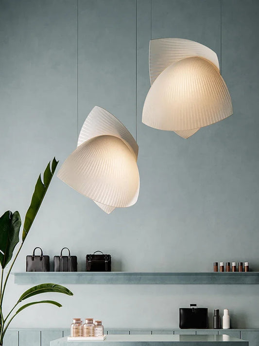 Modern Designer Wabi Sabi Fabric Hanging Lamp Luminaire