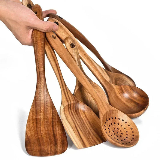 Thai Teak Wooden Spoons
