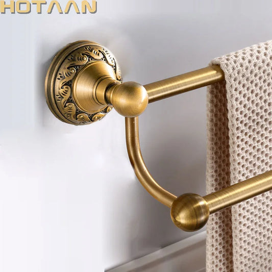 Antique Brass Bathroom Towel Holder (30/40/45/50/60cm)
